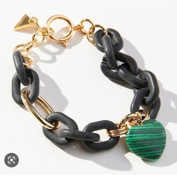 Accessories - Anthropologie Resin Link Heart
Charm Bracelet